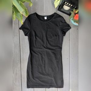 Black Mini T-Shirt Dress